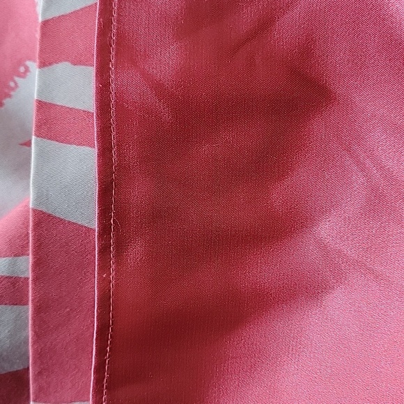 Boden Pencil Skirt Light Gray w/ Pink k Floral Print Size 6L - Picture 14 of 16